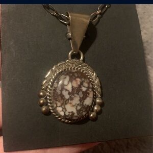 NE Sterling Signed Pendant Necklace